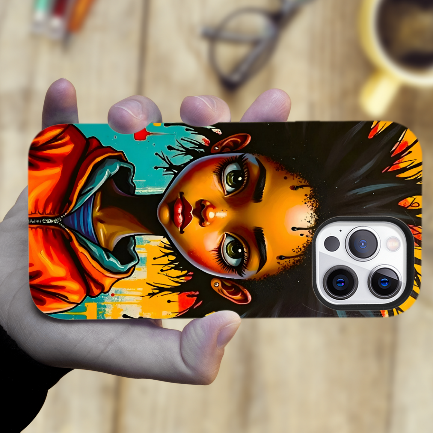 Street Kid 1, Tough Phone Case, Full Wrap Technology, Crafted From Premium Polycarbonate, Great Gift Idea...