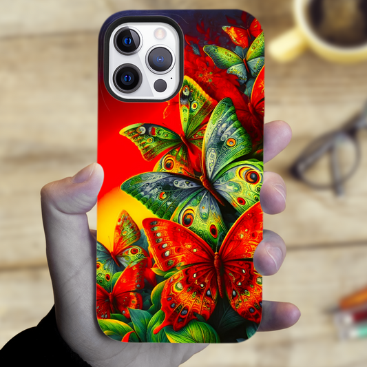 Butterflies BU1, Tough Phone Case, Full Wrap Technology, Crafted From Premium Polycarbonate, Great Gift Idea...