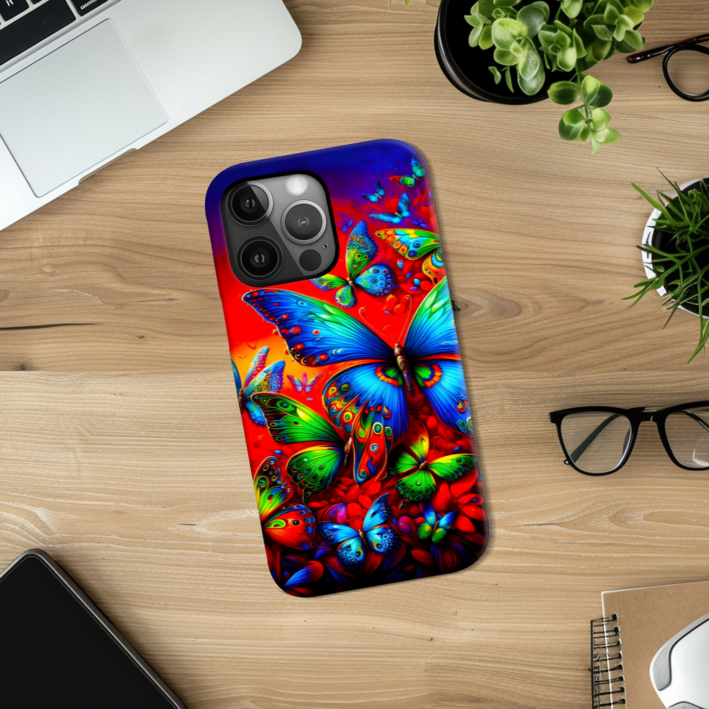 Butterflies B2, Tough Phone Case, Full Wrap Technology, Crafted From Premium Polycarbonate, Great Gift Idea...