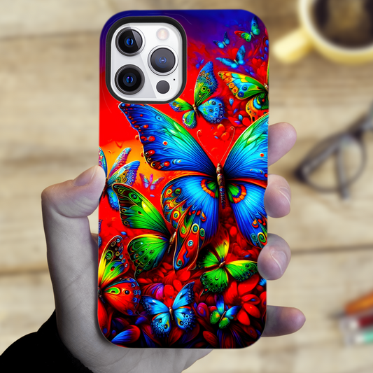 Butterflies BU2, Tough Phone Case, Full Wrap Technology, Crafted From Premium Polycarbonate, Great Gift Idea...