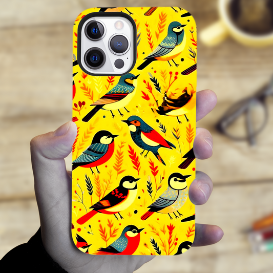 Birds 1, Tough Phone Case, Full Wrap Technology, Crafted From Premium Polycarbonate, Great Gift Idea...