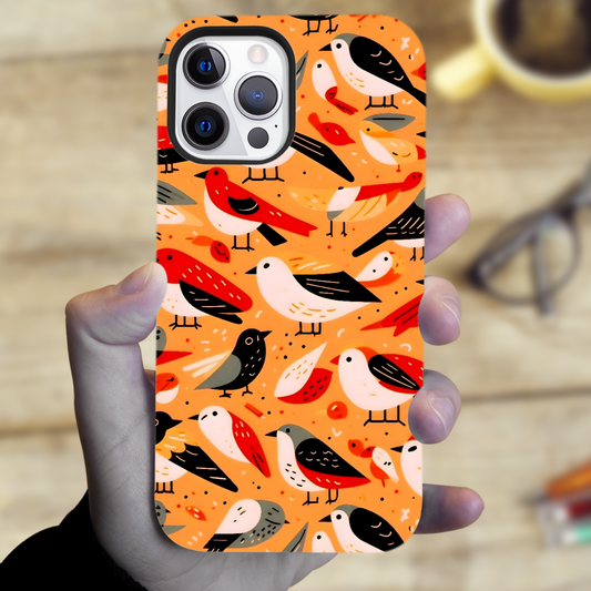 Birds 2, Tough Phone Case, Full Wrap Technology, Crafted From Premium Polycarbonate, Great Gift Idea...
