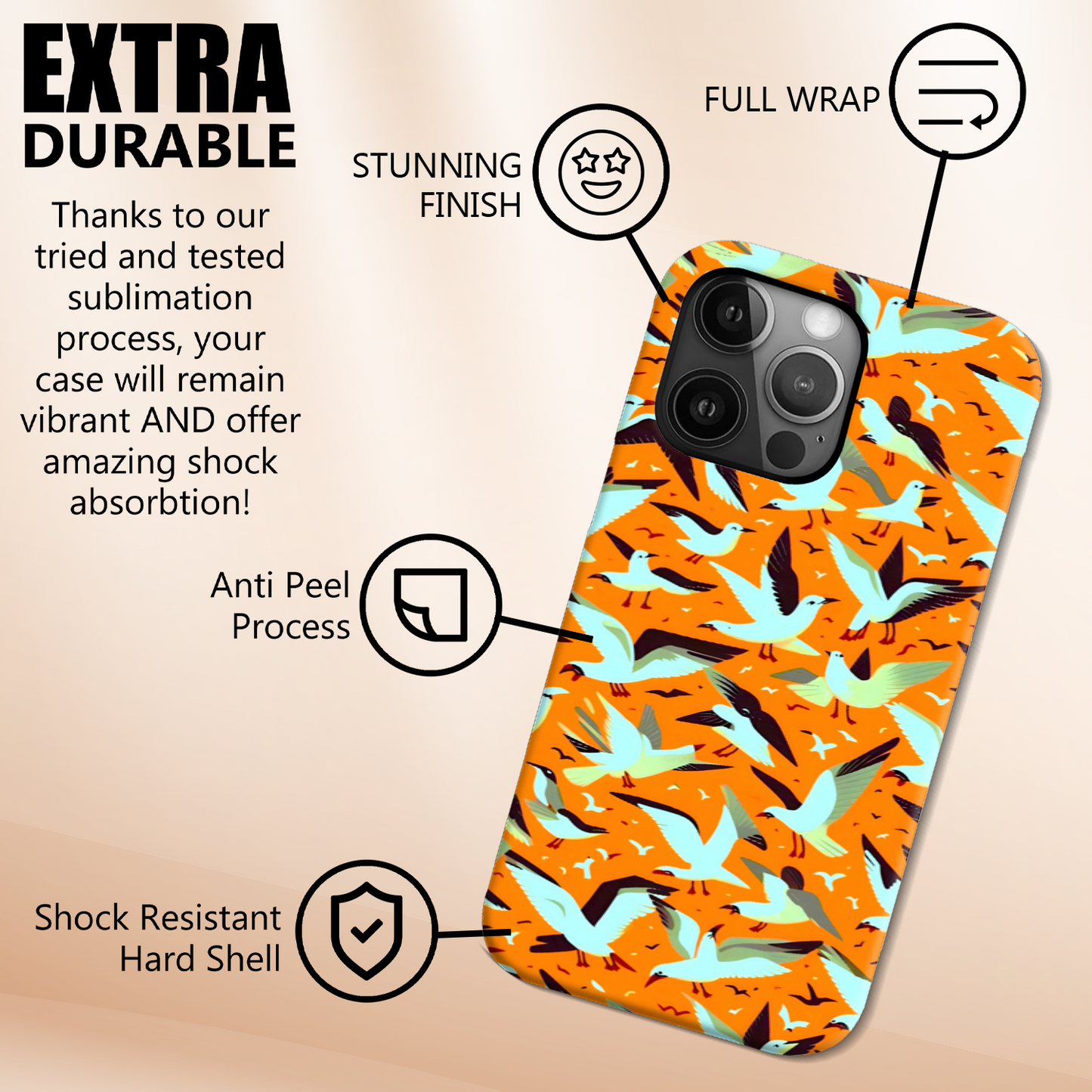 A Bird In Hand 4, Tough Phone Case, Full Wrap Technology, Crafted From Premium Polycarbonate, Great Gift Idea...