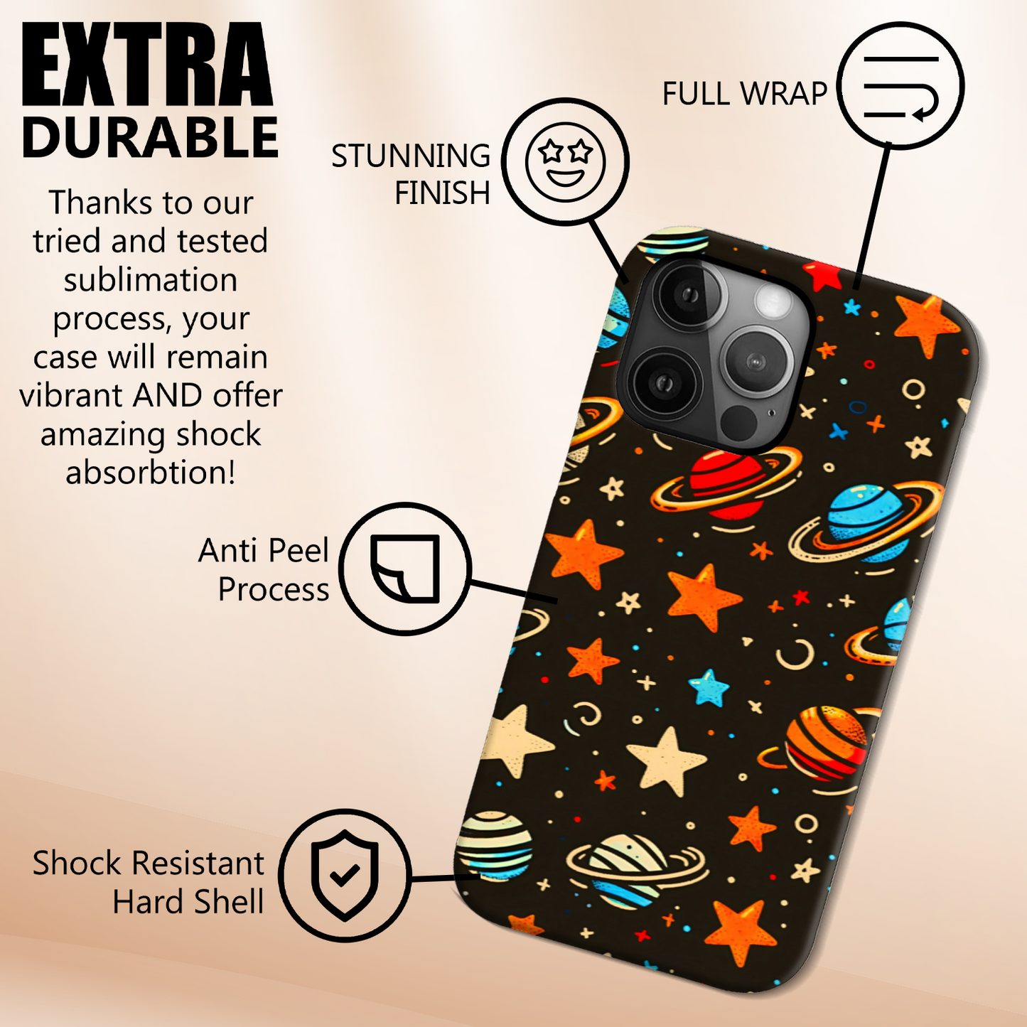 Final Frontier 1, Tough Phone Case, Full Wrap Technology, Crafted From Premium Polycarbonate, Great Gift Idea...