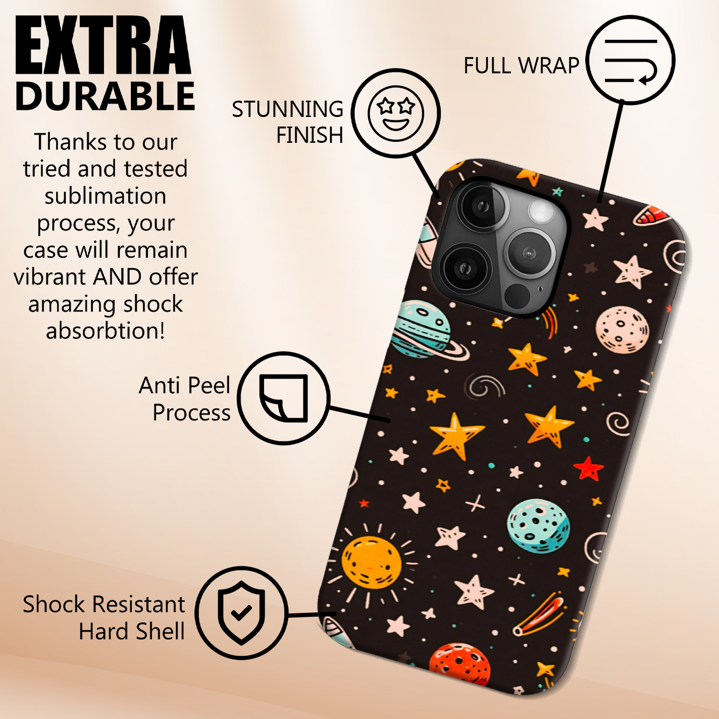 Final Frontier 2. Tough Phone Case, Full Wrap Technology, Crafted From Premium Polycarbonate, Great Gift Idea...