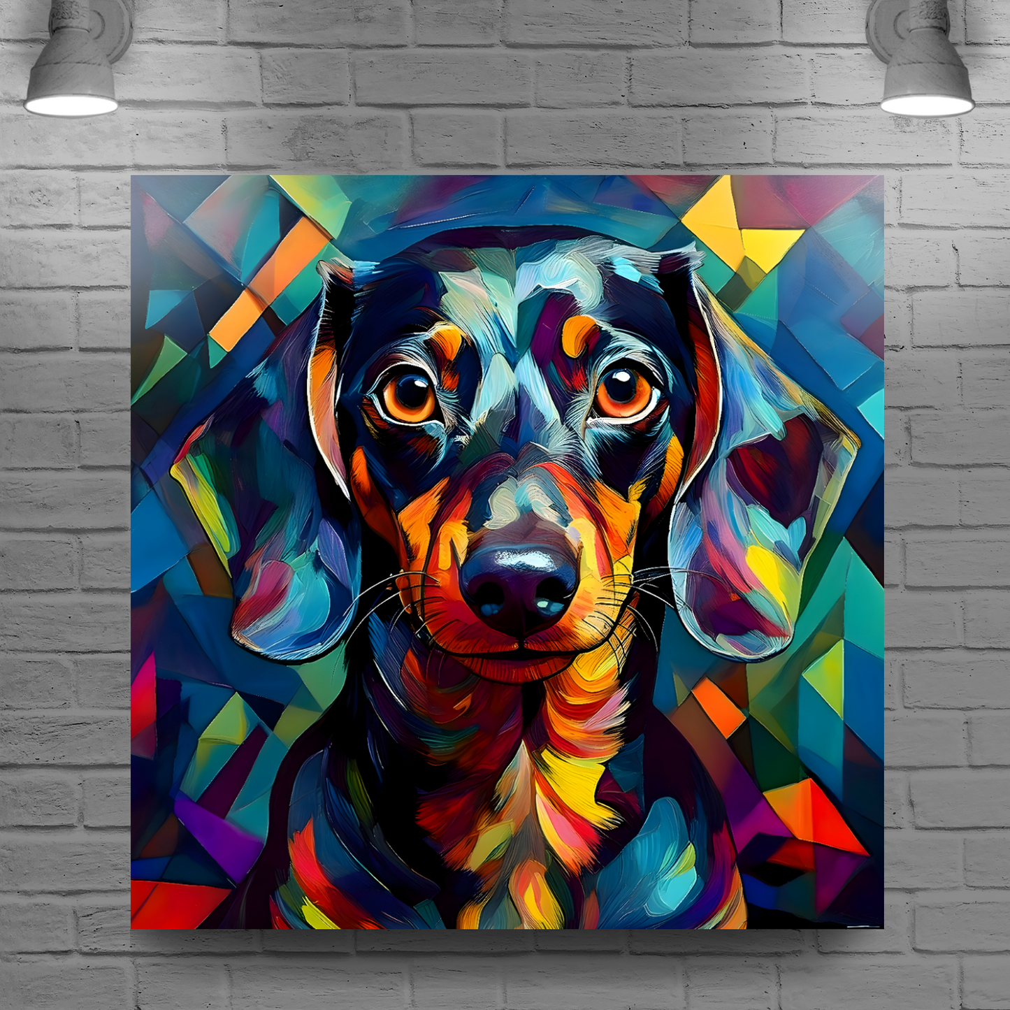 Short Haired Dachshund, Printed On High Quality Canvas, Vivid Colours, Box Canvas, Unique Images, A Gift To Last A Lifetime...