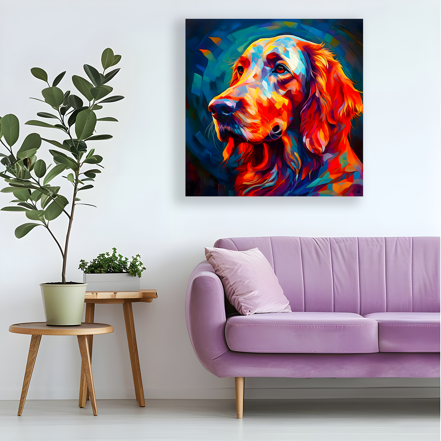 Red Setter, Printed On High Quality Canvas, Vivid Colours, Box Canvas, Unique Images, A Gift To Last A Lifetime...