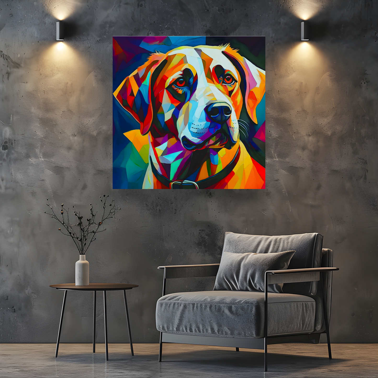 Labrador, Printed On High Quality Canvas, Vivid Colours, Box Canvas, Unique Images, A Gift To Last A Lifetime...