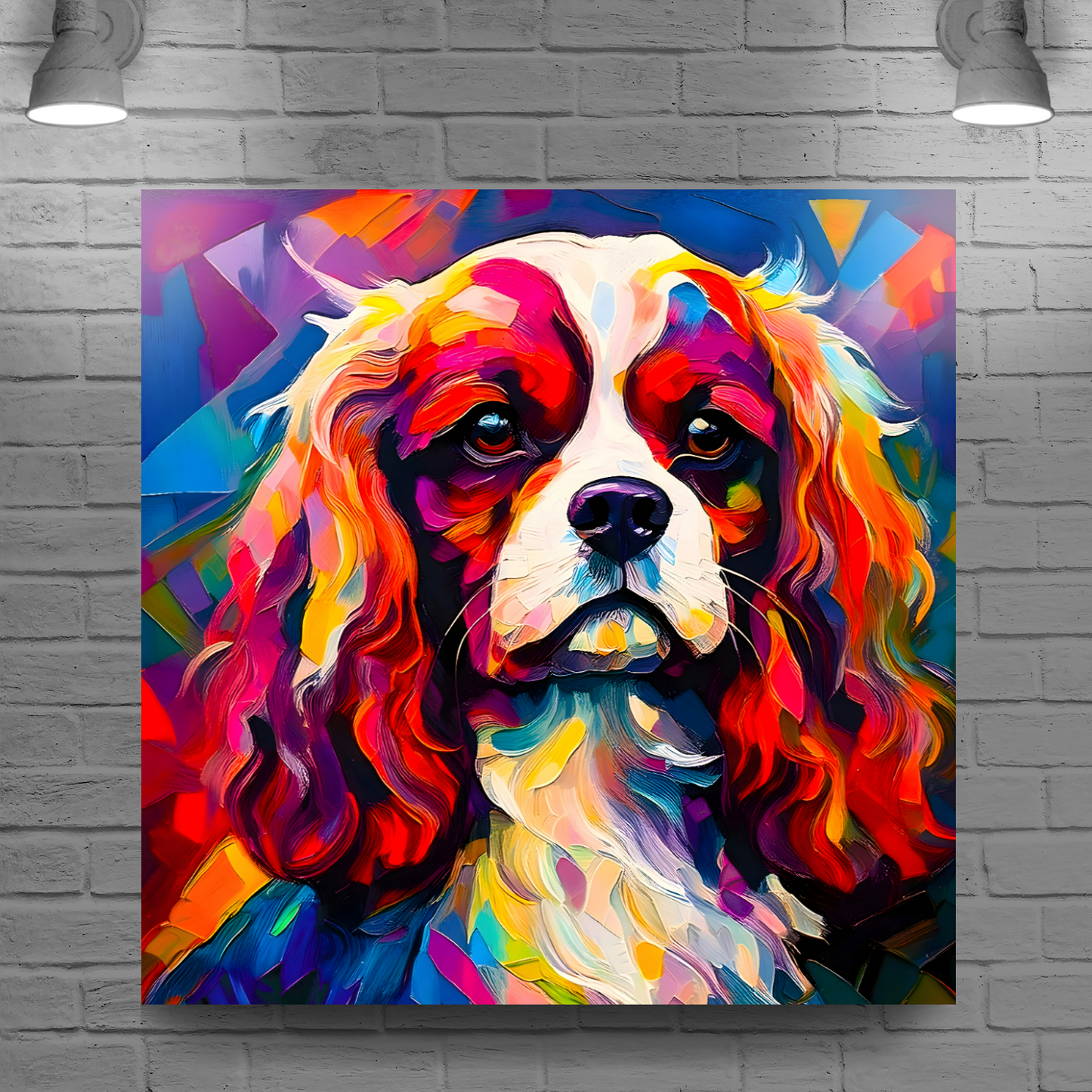King Charles Spaniel, Printed On High Quality Canvas, Vivid Colours, Box Canvas, Unique Images, A Gift To Last A Lifetime...