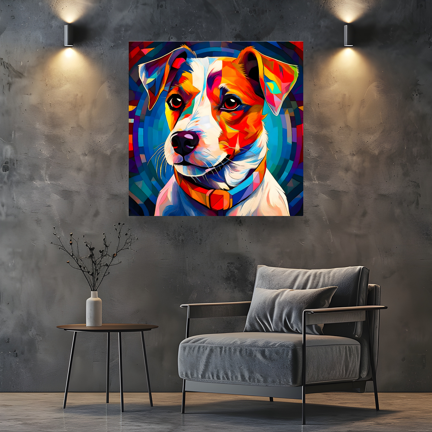 Jack Russel, Printed On High Quality Canvas, Vivid Colours, Box Canvas, Unique Images, A Gift To Last A Lifetime...