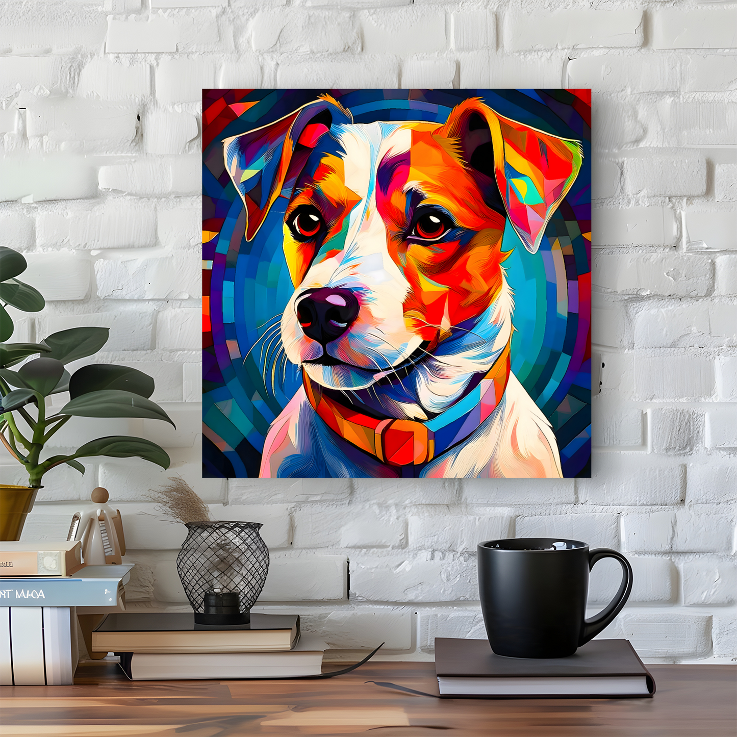 Jack Russel, Printed On High Quality Canvas, Vivid Colours, Box Canvas, Unique Images, A Gift To Last A Lifetime...