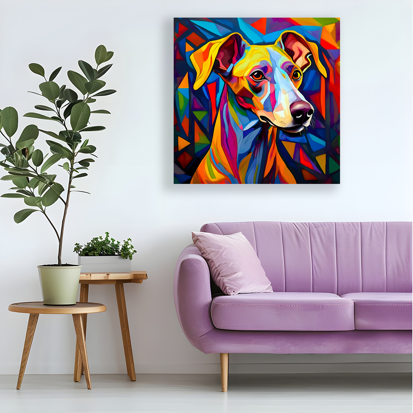 Italian Greyhound, Printed On High Quality Canvas, Vivid Colours, Box Canvas, Unique Images, A Gift To Last A Lifetime...