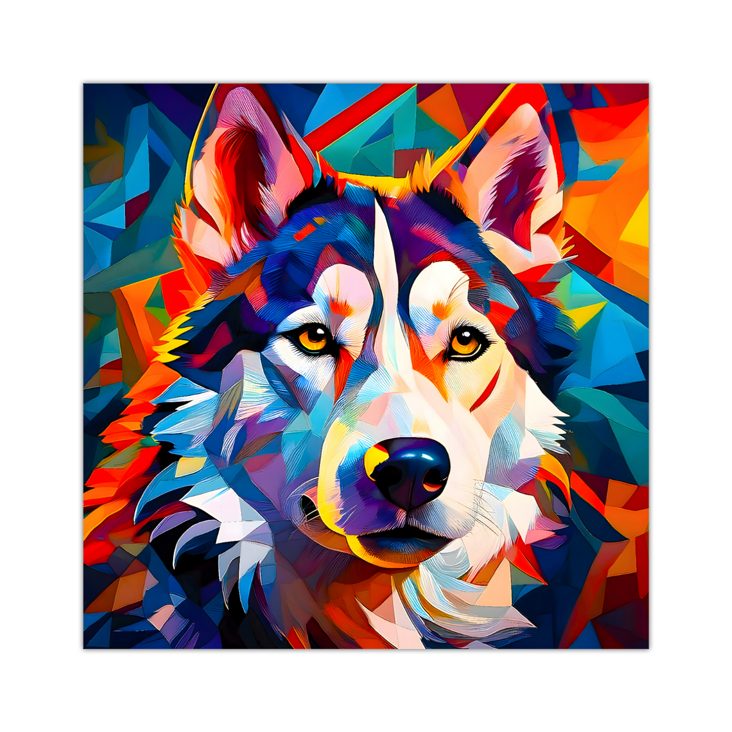 Husky, Printed On High Quality Canvas, Vivid Colours, Box Canvas, Unique Images, A Gift To Last A Lifetime...