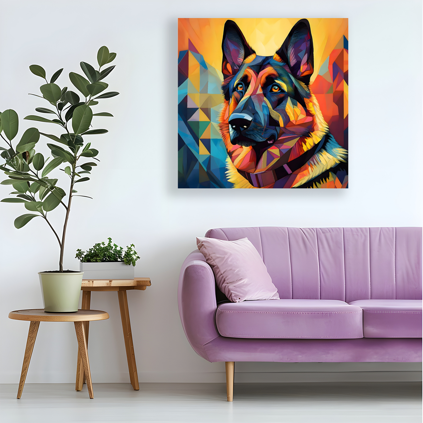German Shepherd, Printed On High Quality Canvas, Vivid Colours, Box Canvas, Unique Images, A Gift To Last A Lifetime...