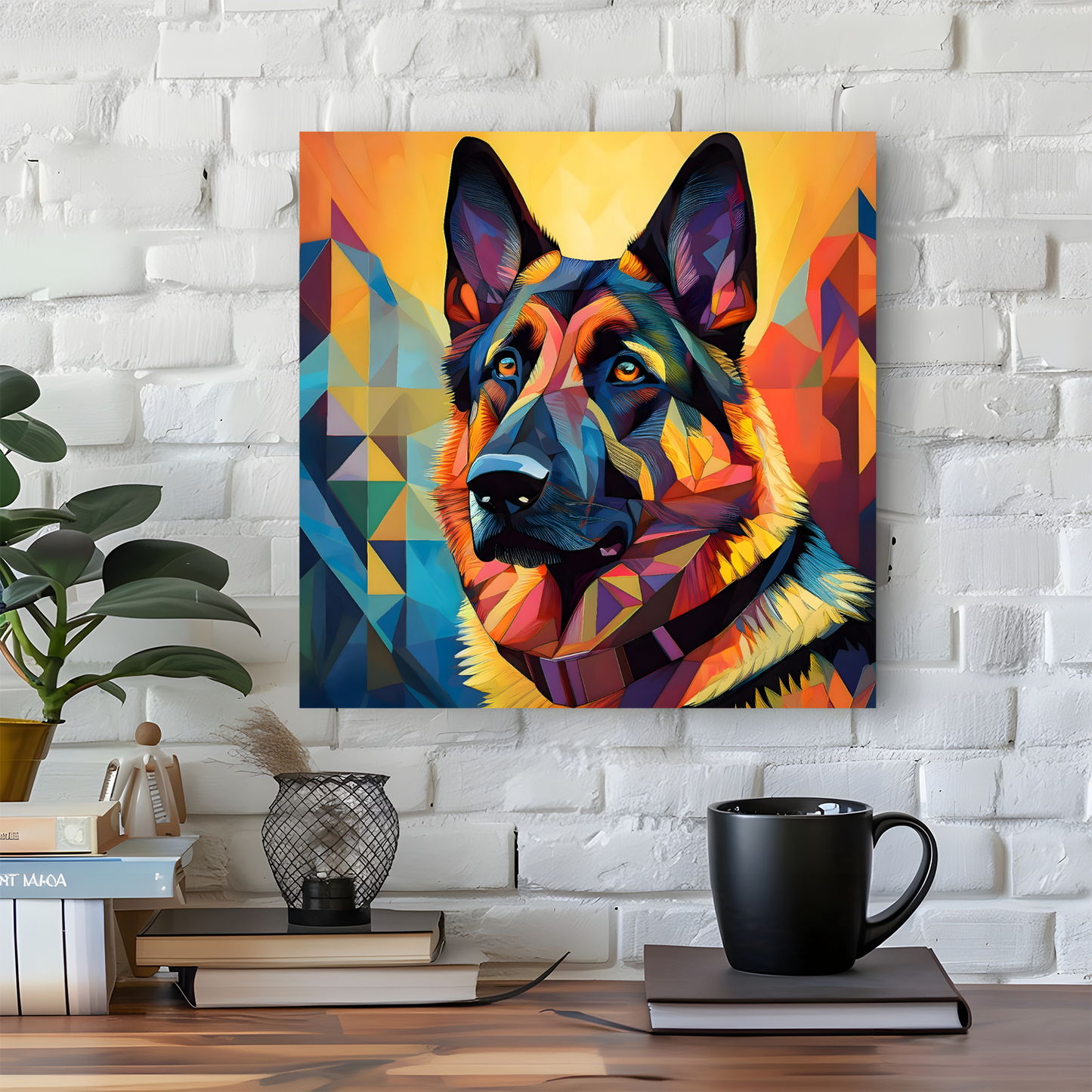 German Shepherd, Printed On High Quality Canvas, Vivid Colours, Box Canvas, Unique Images, A Gift To Last A Lifetime...
