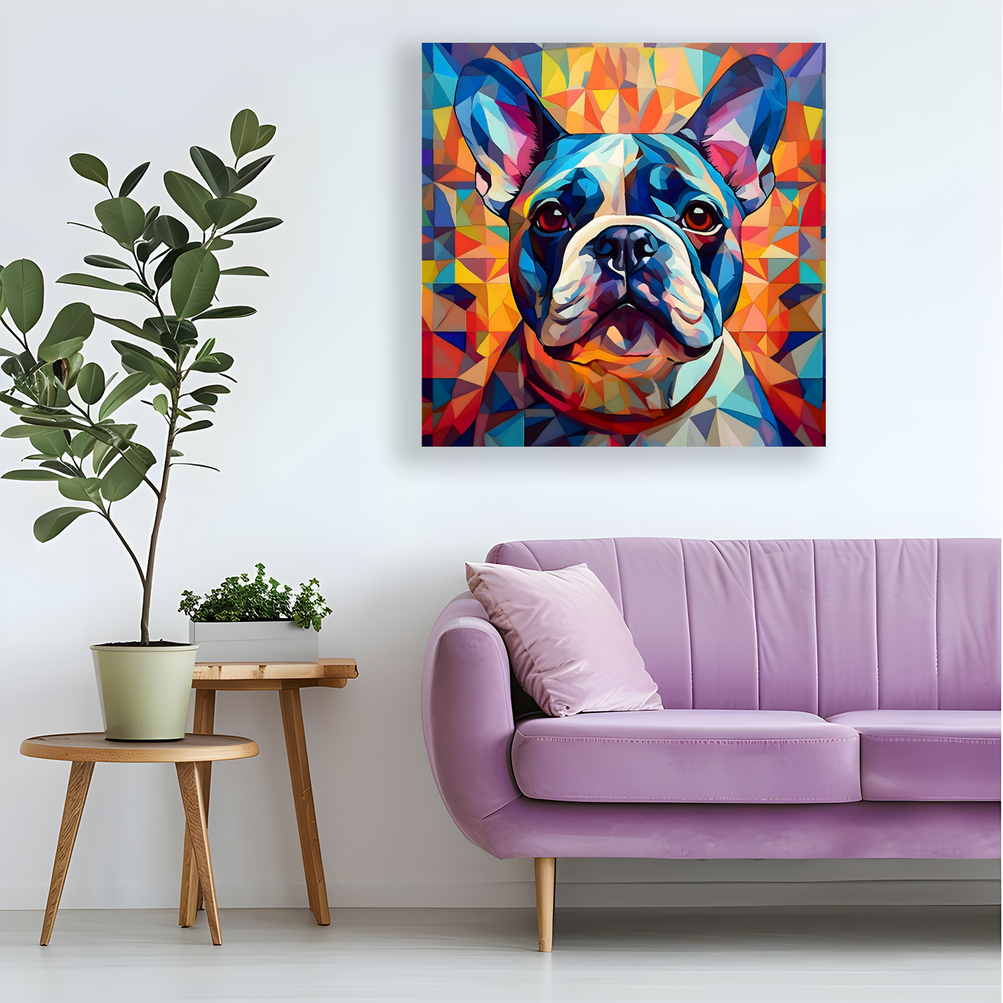 French Bulldog, Printed On High Quality Canvas, Vivid Colours, Box Canvas, Unique Images, A Gift To Last A Lifetime...