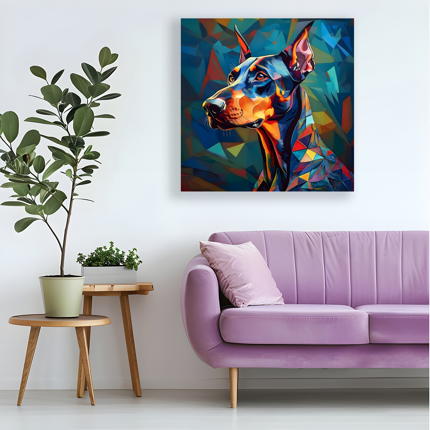 Doberman Pinscher, Printed On High Quality Canvas, Vivid Colours, Box Canvas, Unique Images, A Gift To Last A Lifetime...