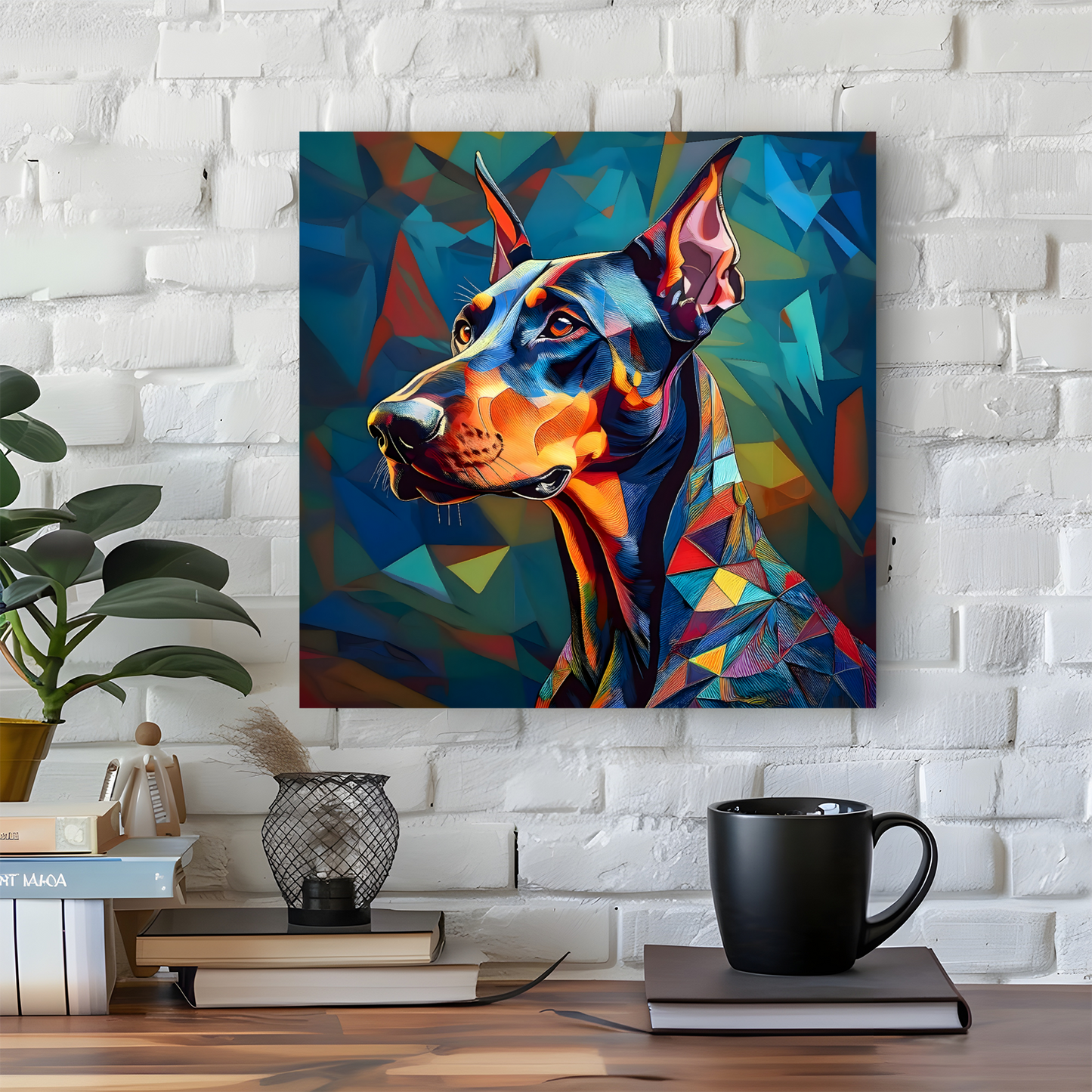 Doberman Pinscher, Printed On High Quality Canvas, Vivid Colours, Box Canvas, Unique Images, A Gift To Last A Lifetime...