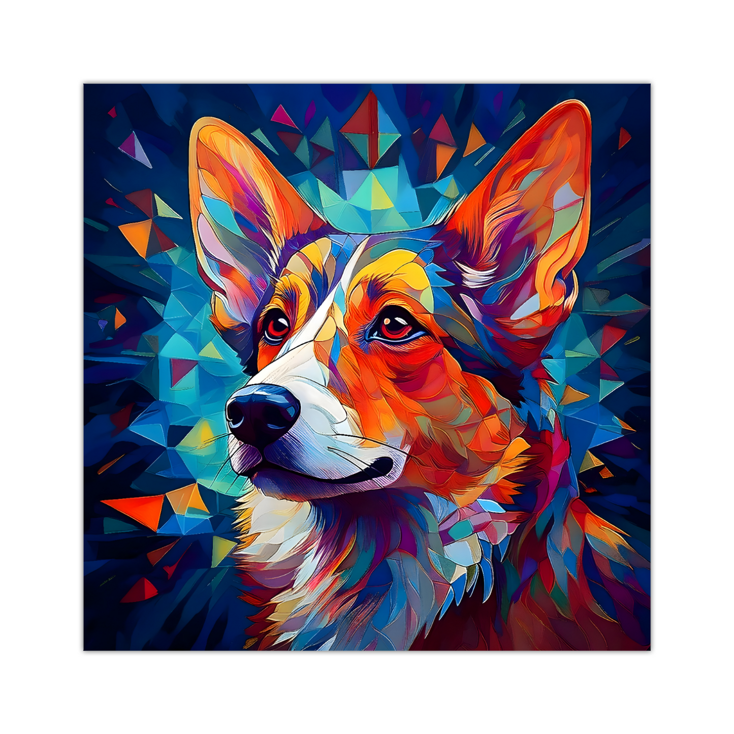 Corgi, Printed On High Quality Canvas, Vivid Colours, Box Canvas, Unique Images, A Gift To Last A Lifetime...