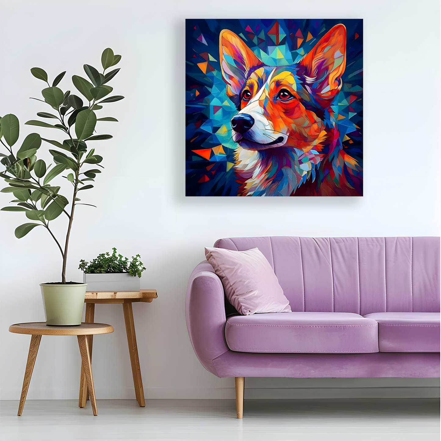 Corgi, Printed On High Quality Canvas, Vivid Colours, Box Canvas, Unique Images, A Gift To Last A Lifetime...