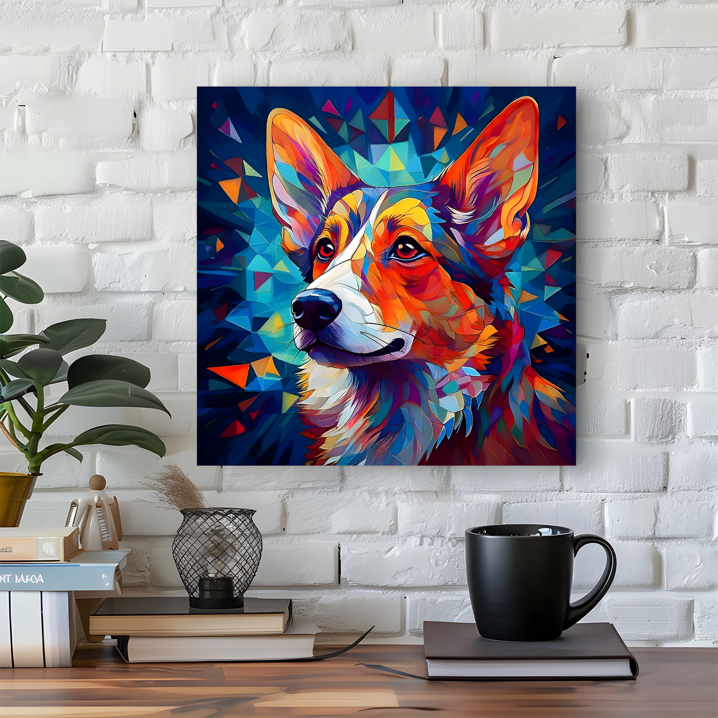 Corgi, Printed On High Quality Canvas, Vivid Colours, Box Canvas, Unique Images, A Gift To Last A Lifetime...