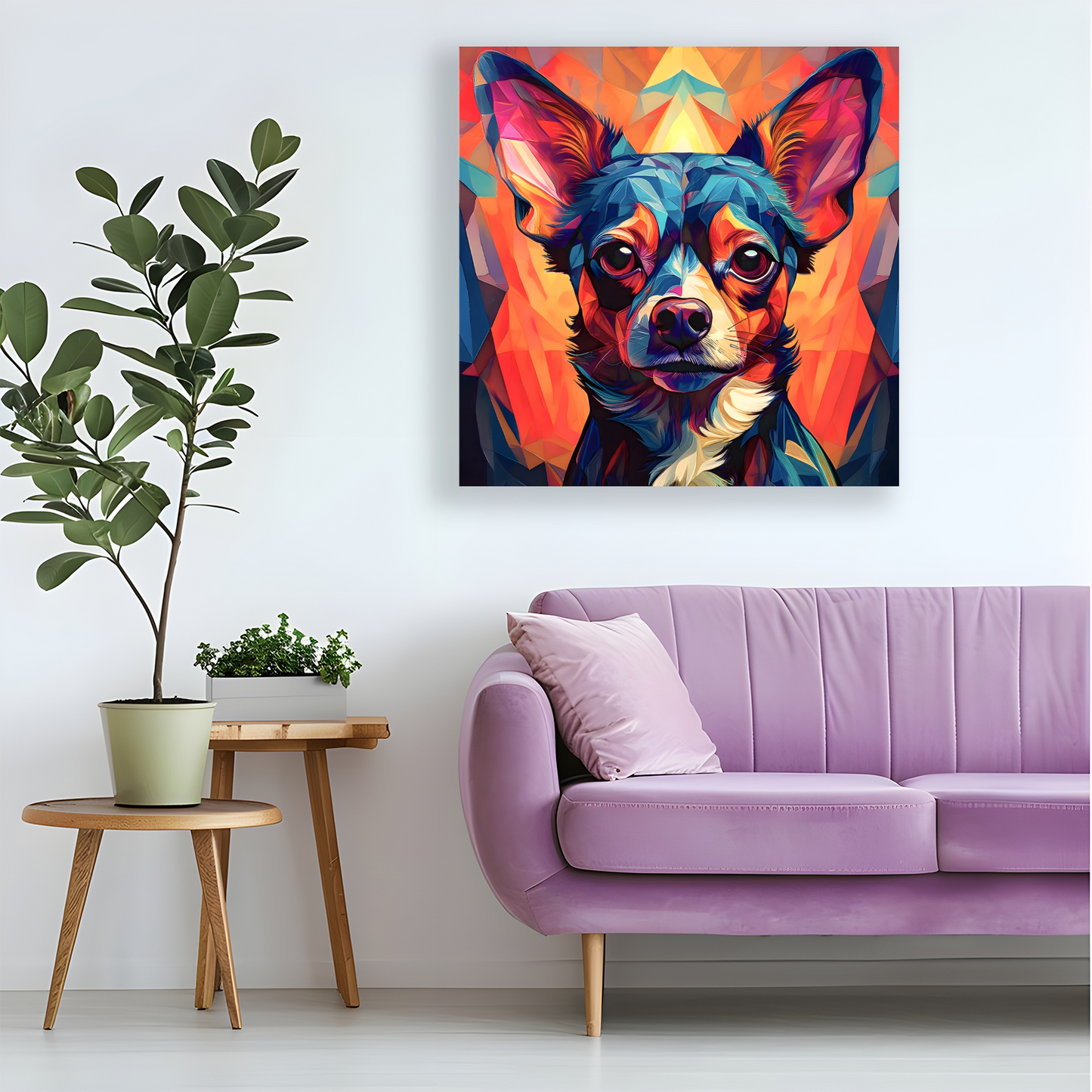 Chihuahua, Printed On High Quality Canvas, Vivid Colours, Box Canvas, Unique Images, A Gift To Last A Lifetime...