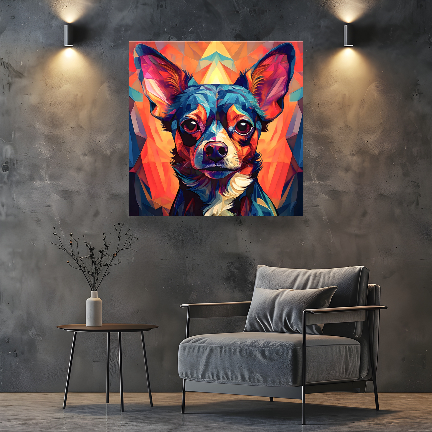 Chihuahua, Printed On High Quality Canvas, Vivid Colours, Box Canvas, Unique Images, A Gift To Last A Lifetime...