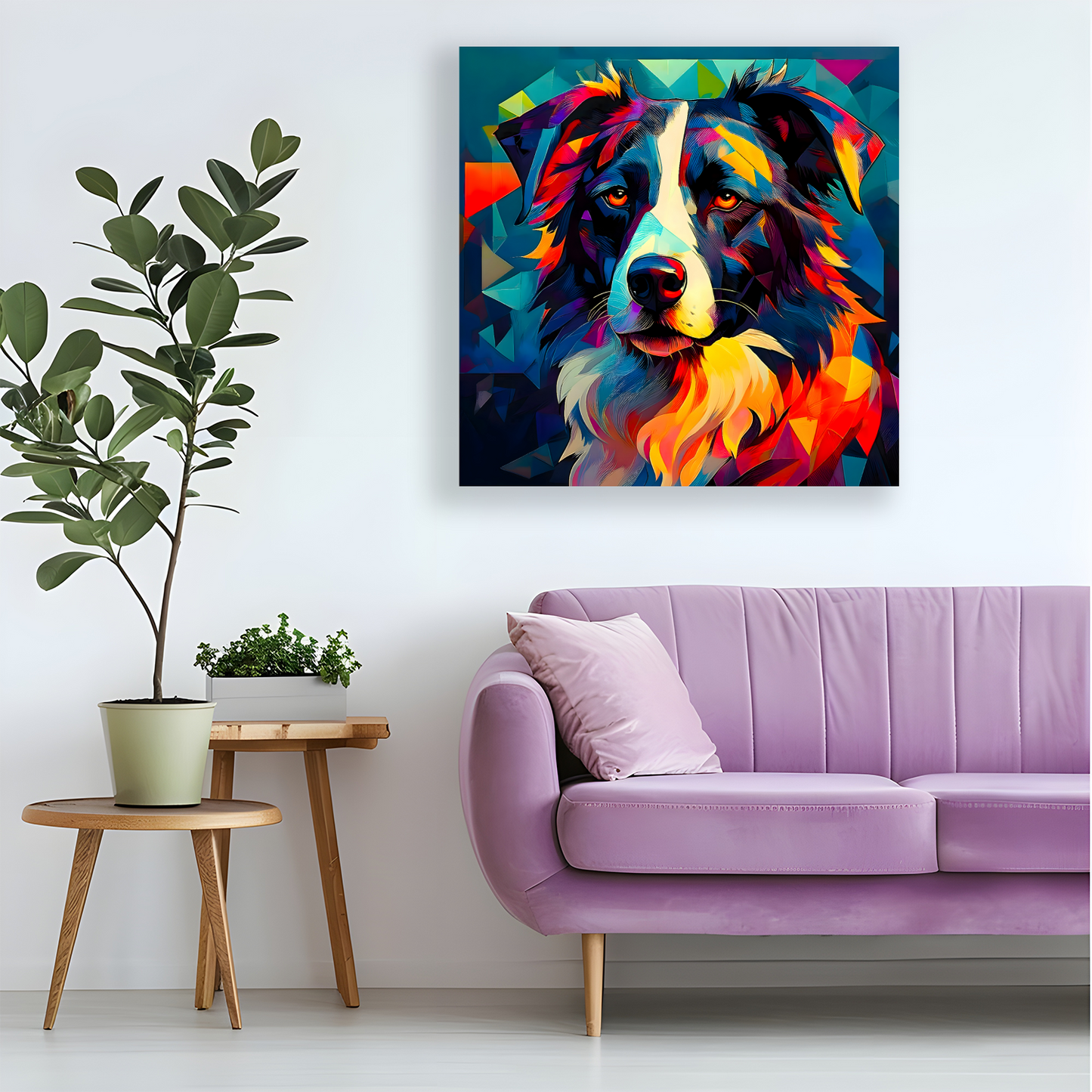 Border Collie, Printed On High Quality Canvas, Vivid Colours, Box Canvas, Unique Images, A Gift To Last A Lifetime...