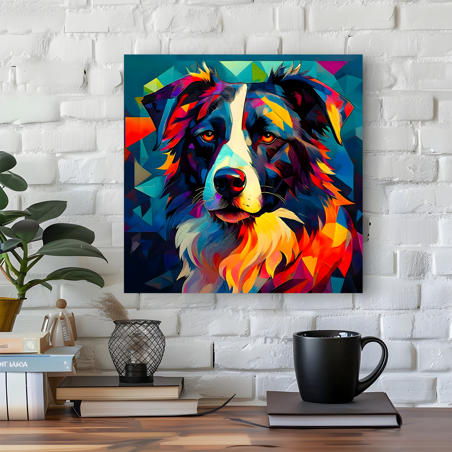 Border Collie, Printed On High Quality Canvas, Vivid Colours, Box Canvas, Unique Images, A Gift To Last A Lifetime...