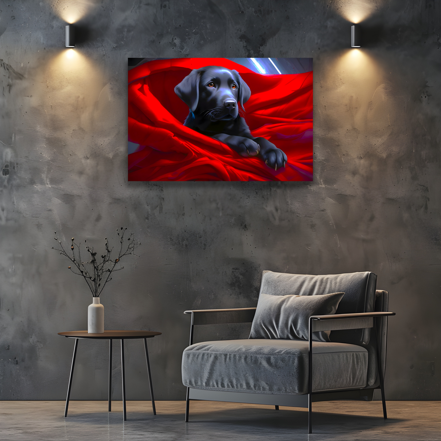 Labrador Puppy 1, Printed On High Quality Canvas, Vivid Colours, Box Canvas, Unique Images, A Gift To Last A Lifetime...