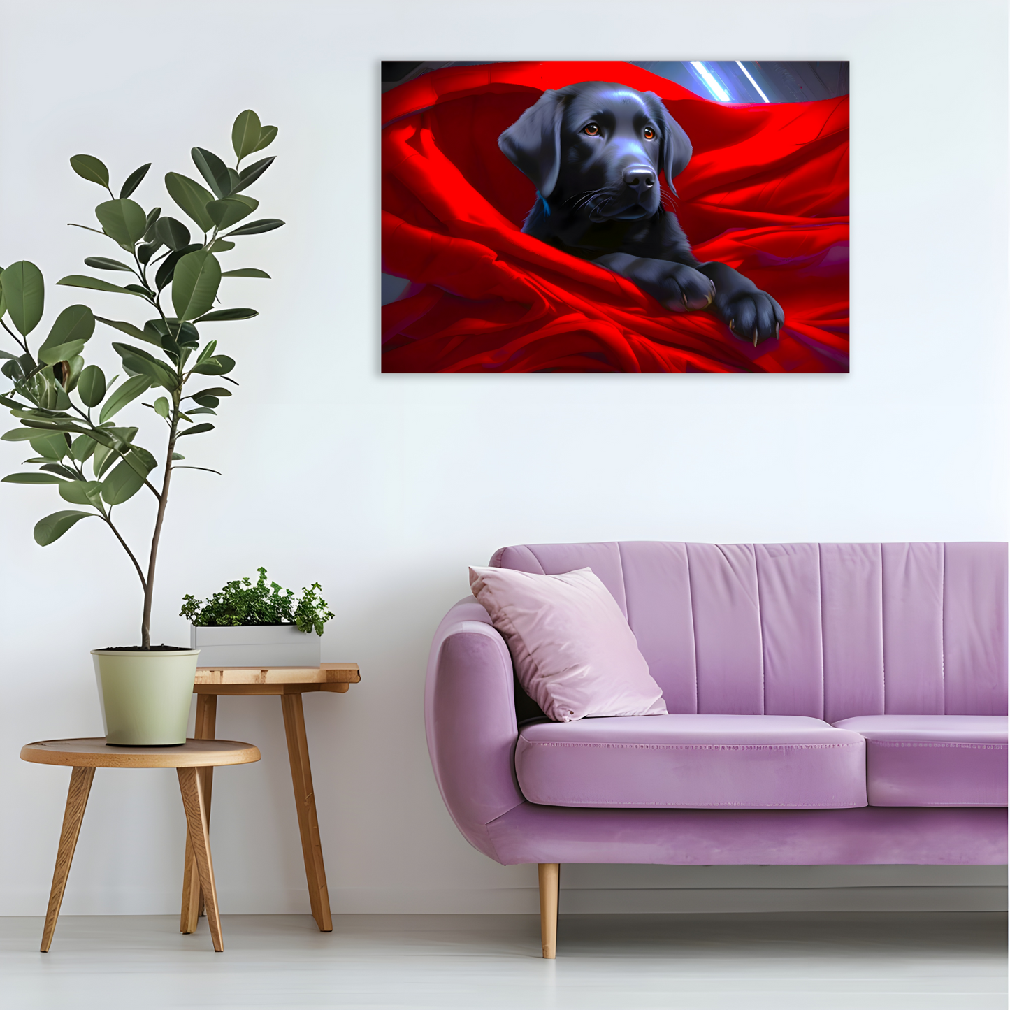 Labrador Puppy 1, Printed On High Quality Canvas, Vivid Colours, Box Canvas, Unique Images, A Gift To Last A Lifetime...