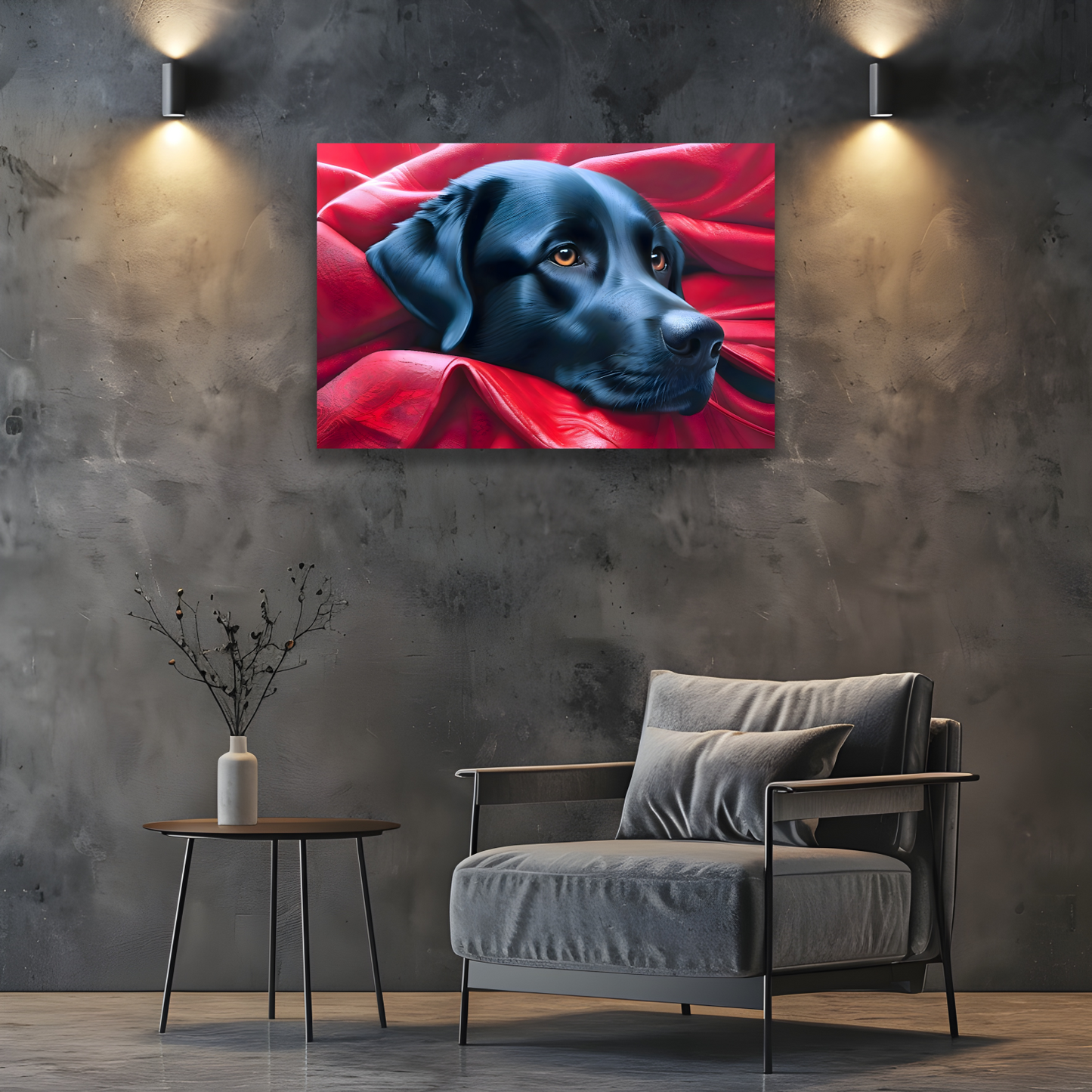 Labrador Puppy, Printed On High Quality Canvas, Vivid Colours, Box Canvas, Unique Images, A Gift To Last A Lifetime...