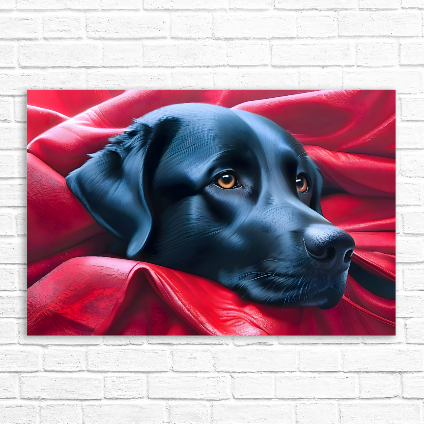 Labrador Puppy, Printed On High Quality Canvas, Vivid Colours, Box Canvas, Unique Images, A Gift To Last A Lifetime...
