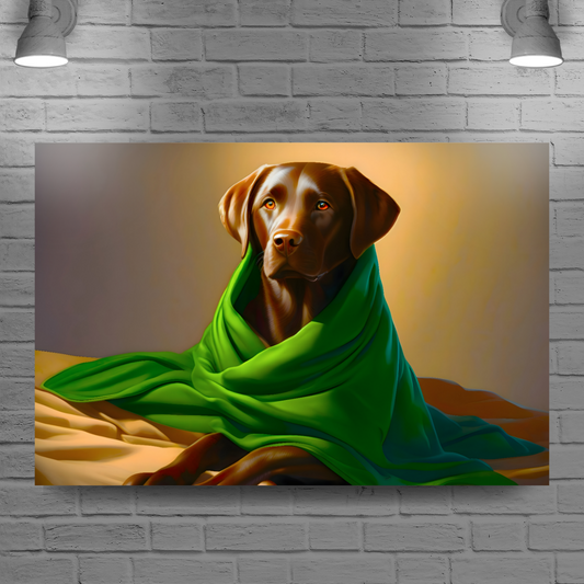 Labrador 1, Printed On High Quality Canvas, Vivid Colours, Unique Images, A gift that will endure for a lifetime...