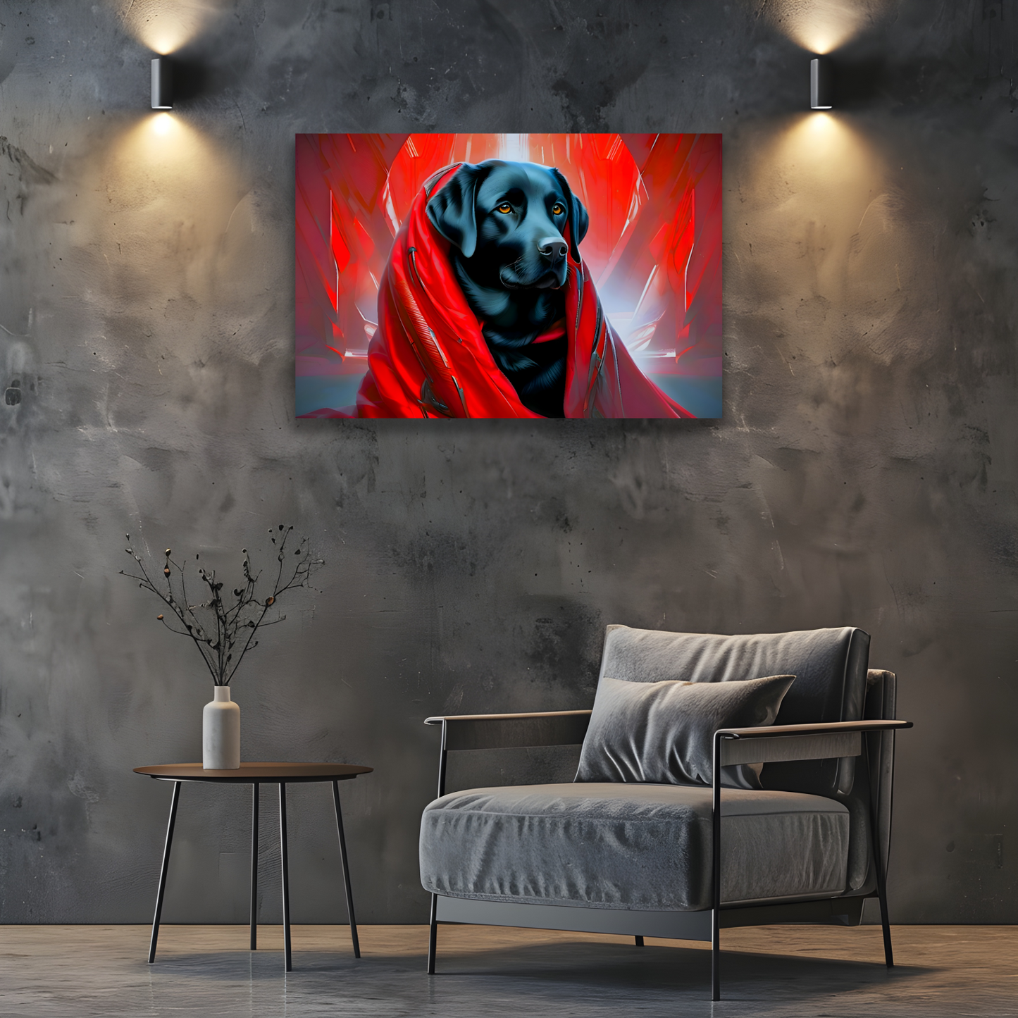 Labrador 2, Printed On High Quality Canvas, Vivid Colours, Box Canvas, Unique Images, A Gift To Last A Lifetime...