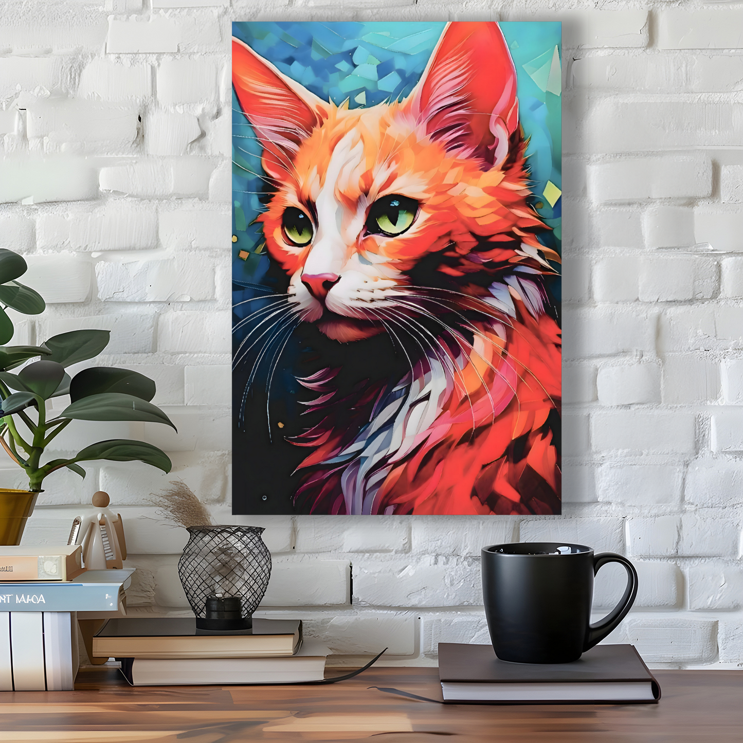 Old Ginger, Printed On High Quality Canvas, Vivid Colours, Unique Images, A Gift To Last A Lifetime..