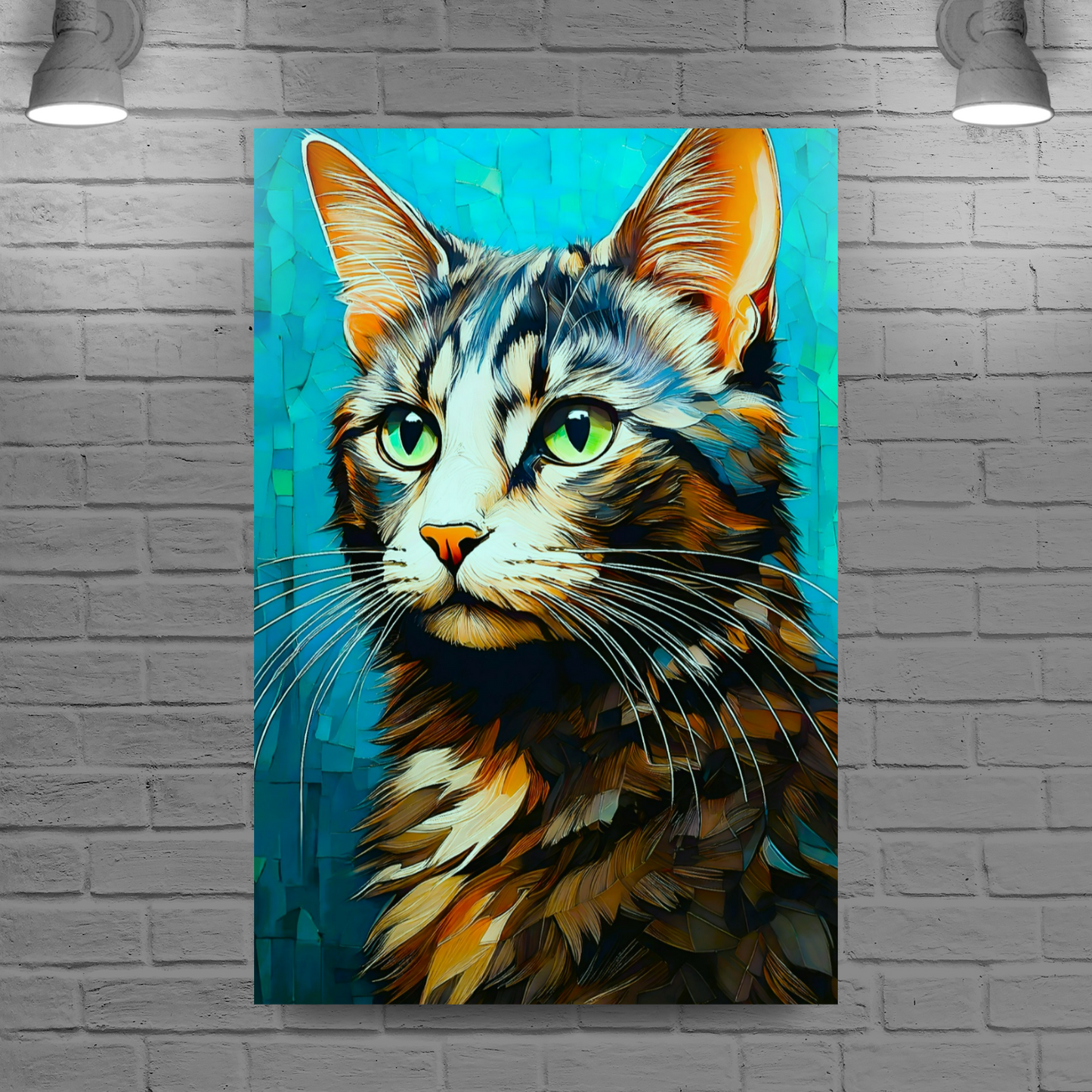 Cat 6, Printed On High Quality Canvas, Vivid Colours, Unique Images, A Gift To Last A Lifetime..