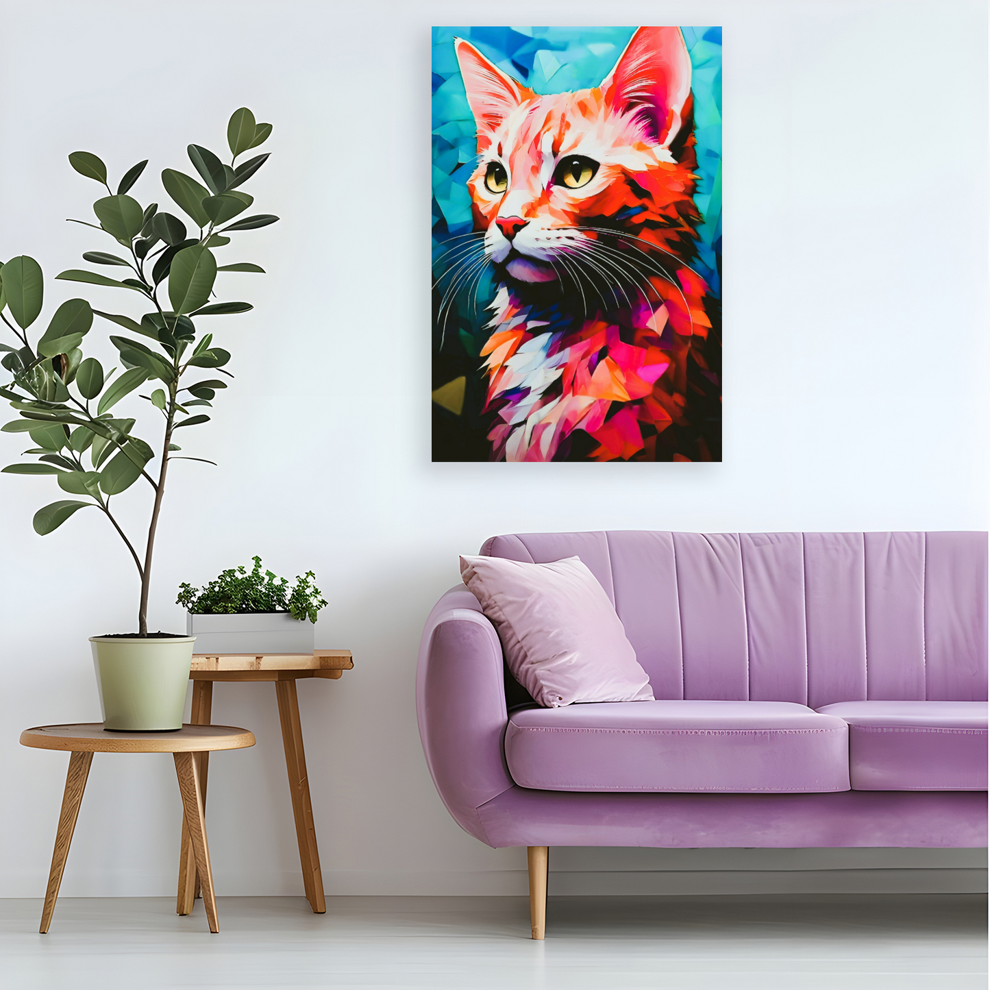 Cat 7, Printed On High Quality Canvas, Vivid Colours, Unique Images, A Gift To Last A Lifetime..
