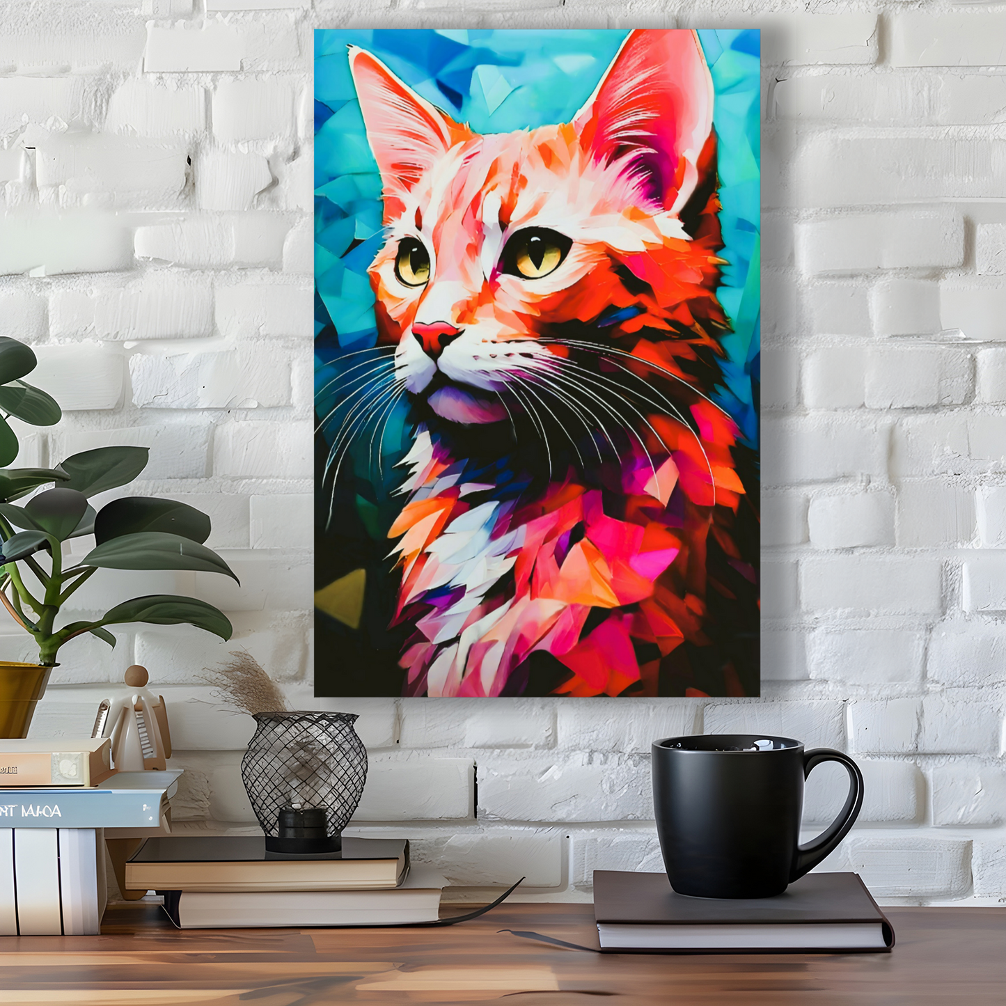 Cat 7, Printed On High Quality Canvas, Vivid Colours, Unique Images, A Gift To Last A Lifetime..