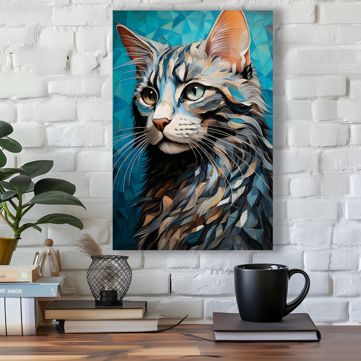 CAT 8, Printed On High Quality Canvas, Vivid Colours, Unique Images, A Gift To Last A Lifetime..