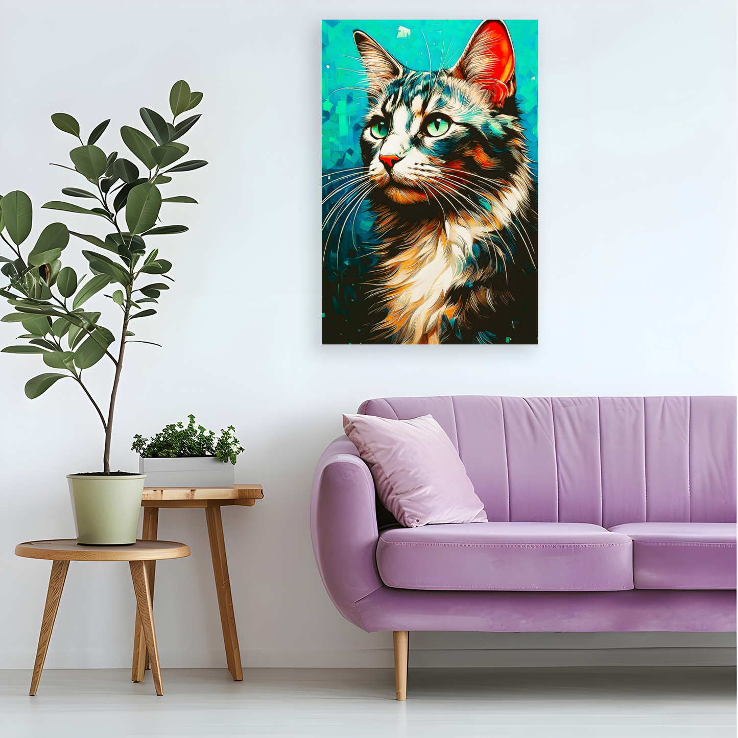 CAT 9, Printed On High Quality Canvas, Vivid Colours, Unique Images, A Gift To Last A Lifetime...