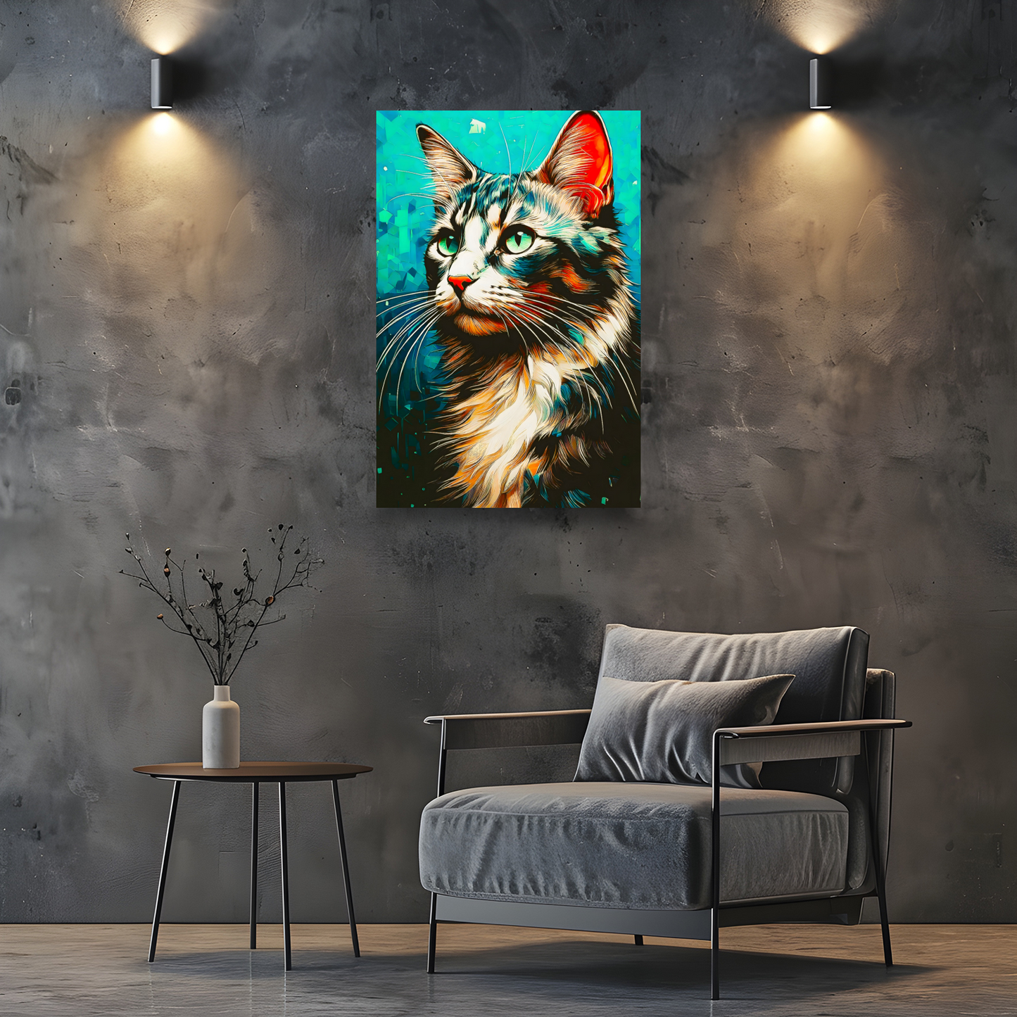CAT 9, Printed On High Quality Canvas, Vivid Colours, Unique Images, A Gift To Last A Lifetime...