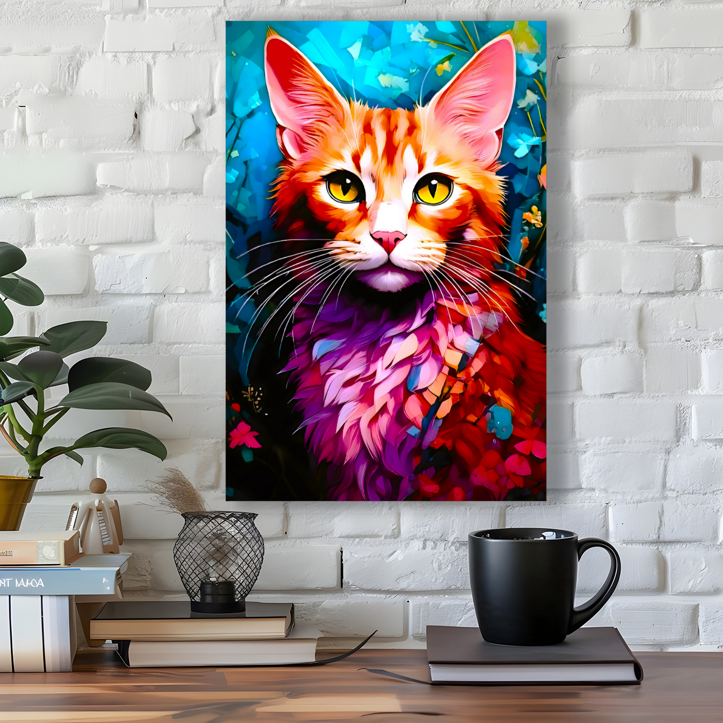 CAT 10, Printed On High Quality Canvas, Vivid Colours, Unique Images, A Gift To Last A Lifetime...