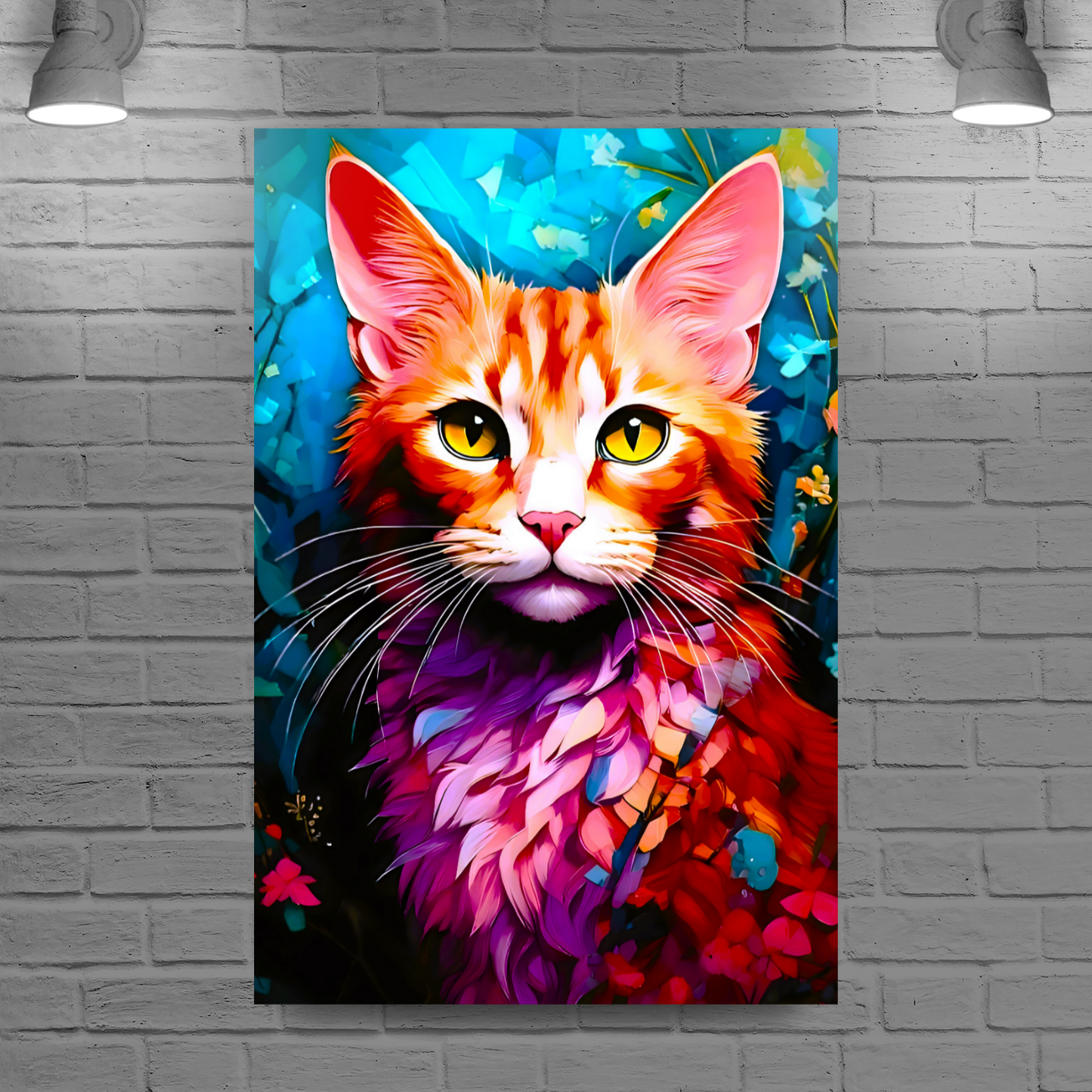 CAT 10, Printed On High Quality Canvas, Vivid Colours, Unique Images, A Gift To Last A Lifetime...