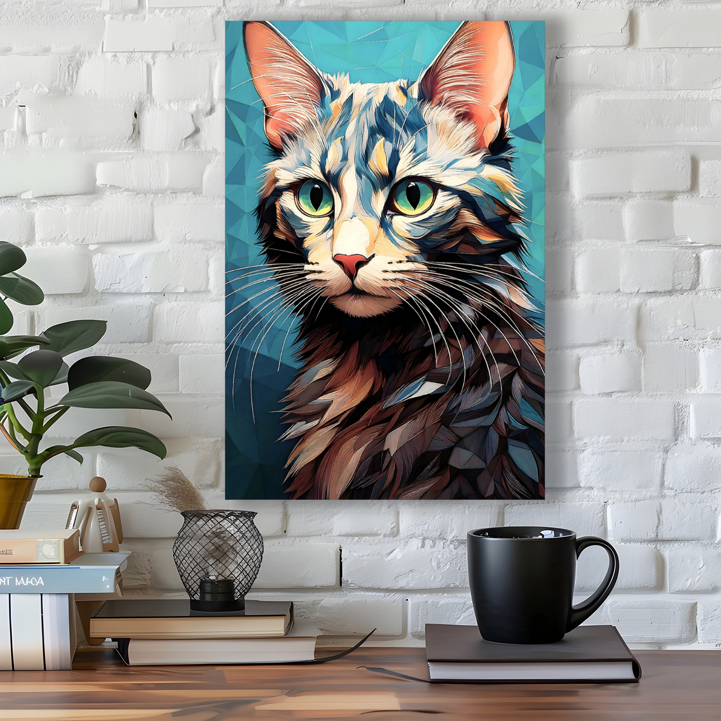 CAT12, Printed On High Quality Canvas, Vivid Colours, Unique Images, A Gift To Last A Lifetime...