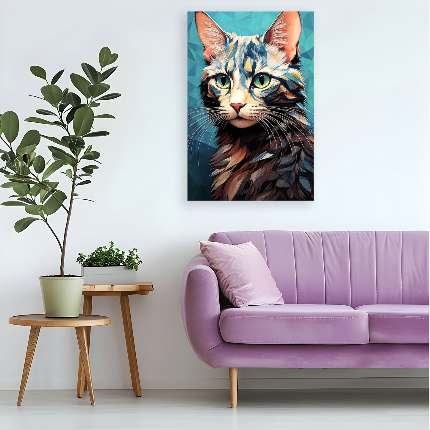 CAT12, Printed On High Quality Canvas, Vivid Colours, Unique Images, A Gift To Last A Lifetime...