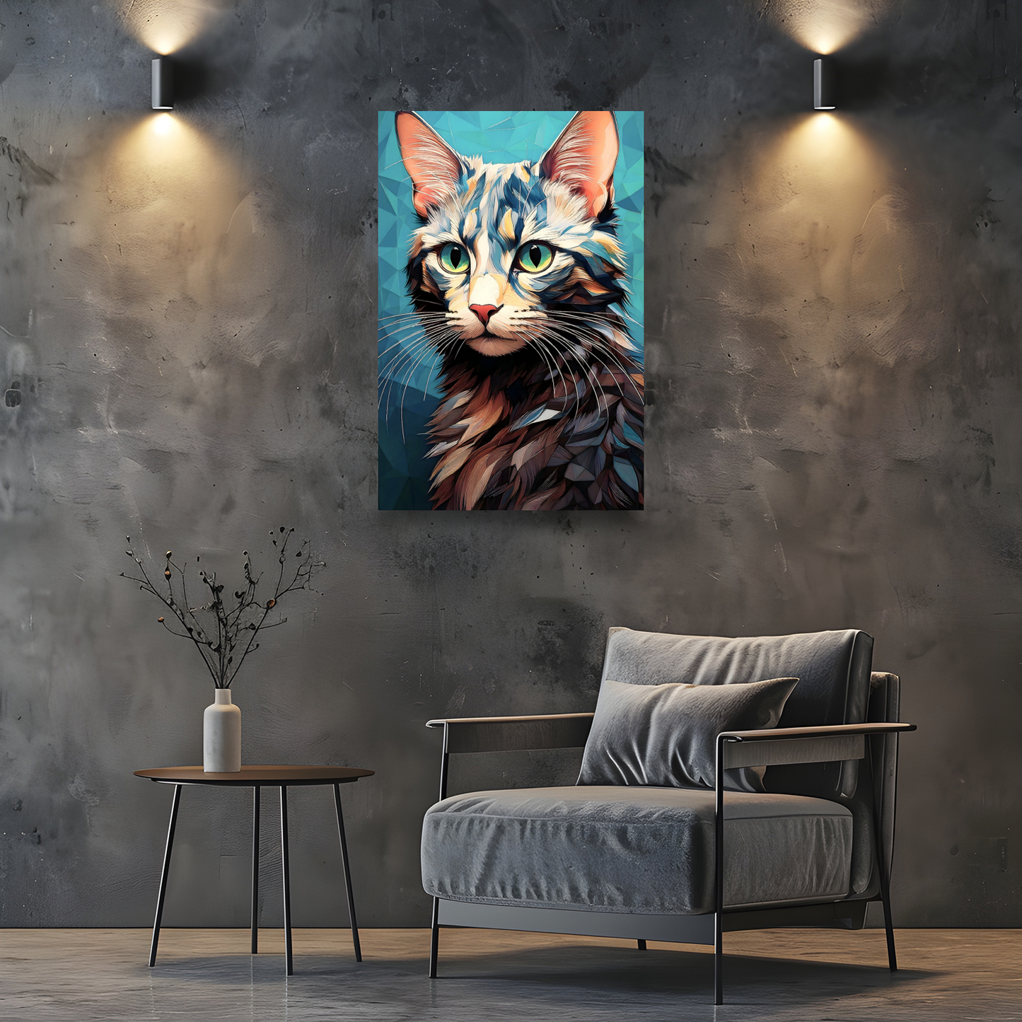 CAT12, Printed On High Quality Canvas, Vivid Colours, Unique Images, A Gift To Last A Lifetime...
