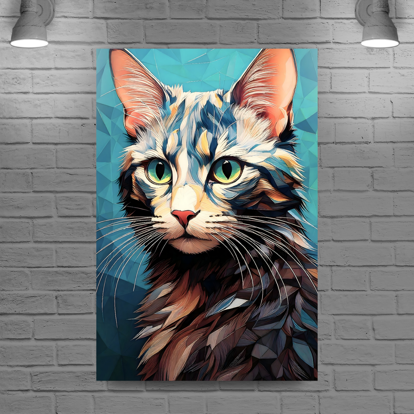 CAT12, Printed On High Quality Canvas, Vivid Colours, Unique Images, A Gift To Last A Lifetime...