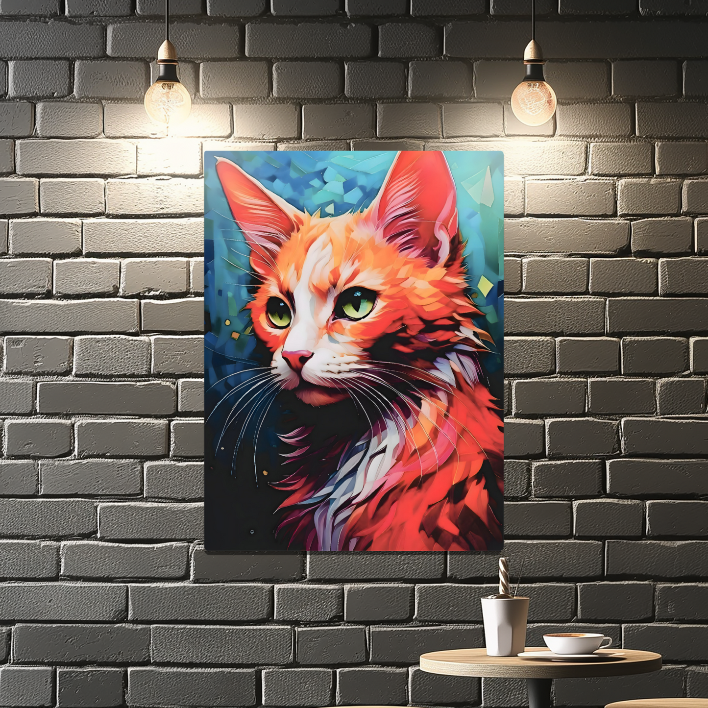 Cat A1, Printed On Gloss Aluminium To Enhance Colour And Detail, A Unique Gift That Will Lasts Forever...