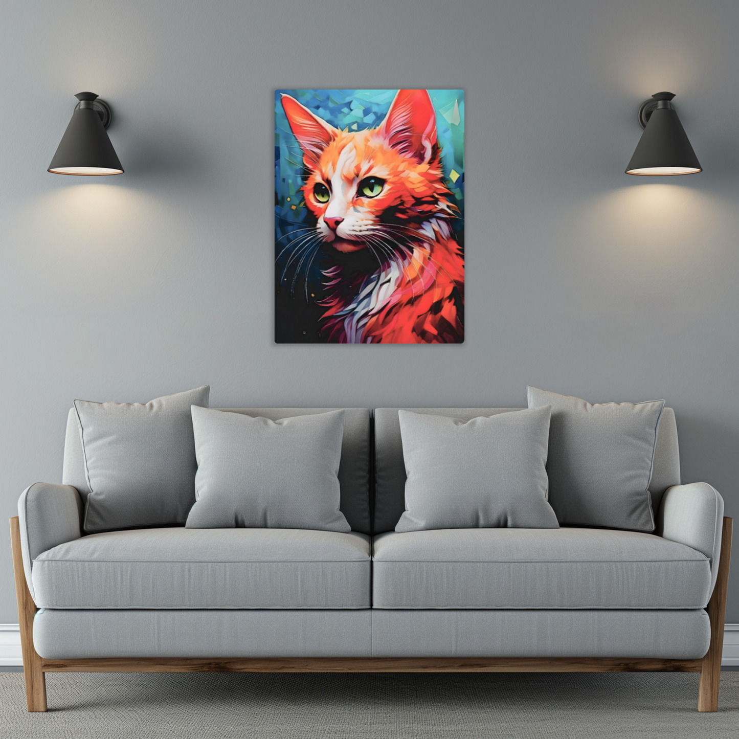 Cat A1, Printed On Gloss Aluminium To Enhance Colour And Detail, A Unique Gift That Will Lasts Forever...
